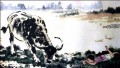Xu Beihong corydon and cattle old China ink